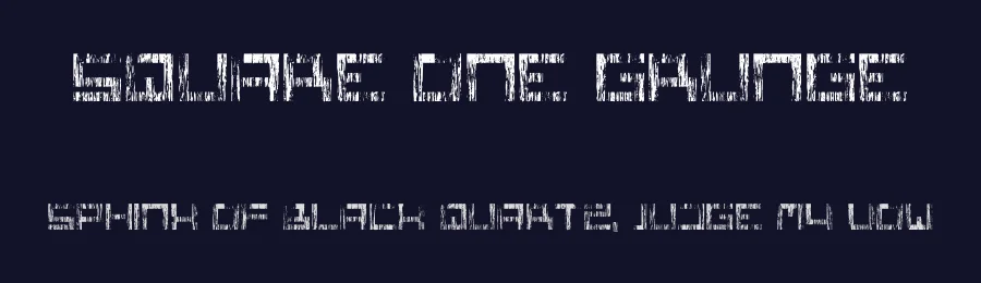 Square One Grunge by Samyuli — Display Font — thumbnail 2