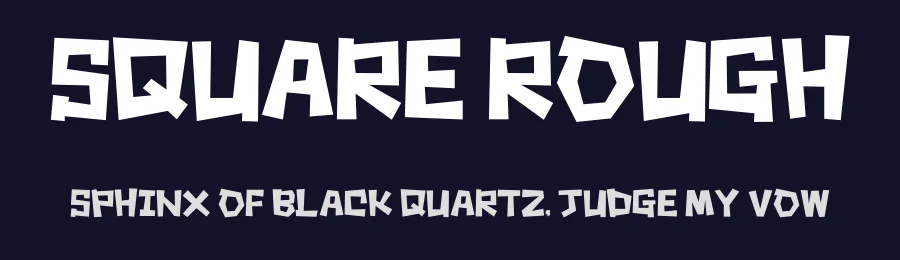 Square Rough by Colorful Typhoon — Decorative Font — thumbnail 2