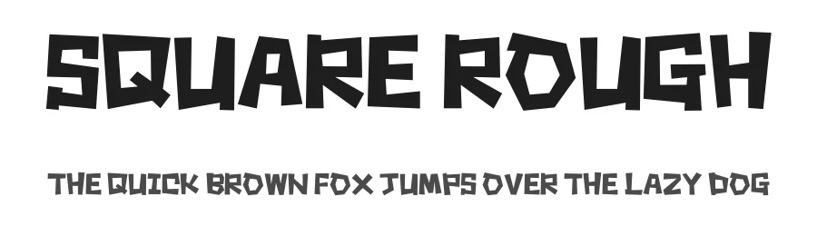 Square Rough by Colorful Typhoon — Decorative Font