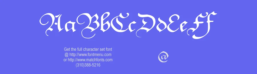 Square Text by Michel Bujardet — Blackletter Font — thumbnail 3