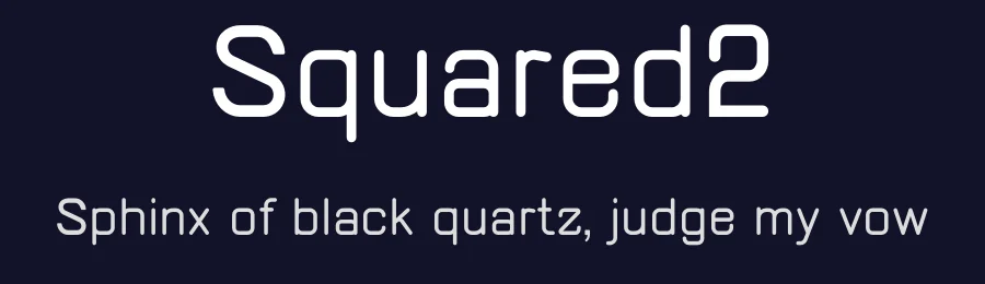 Squared2 by Patrik Losengo — Display Font — thumbnail 2