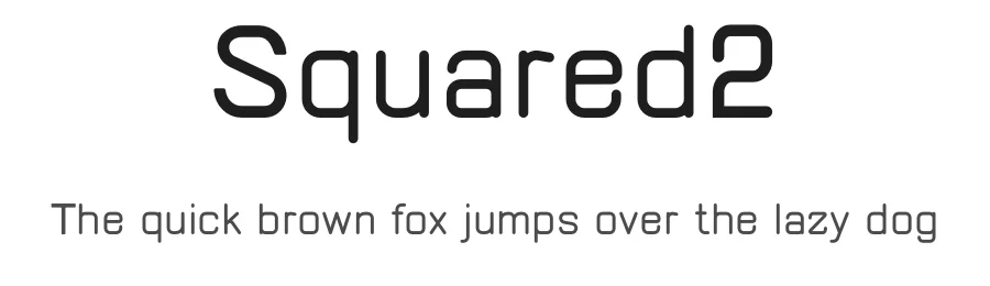 Squared2 by Patrik Losengo — Display Font
