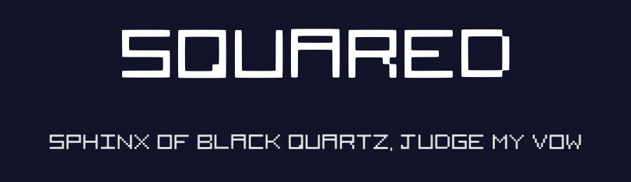 Squared by DairyProduct — Display Font — thumbnail 2