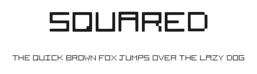 Squared by DairyProduct — Display Font