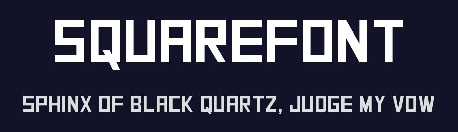 SquareFont by Bou Fonts — Display Font — thumbnail 2