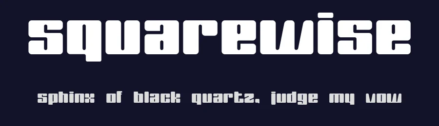 SquareWise by LeFly Fonts — Display Font — thumbnail 2