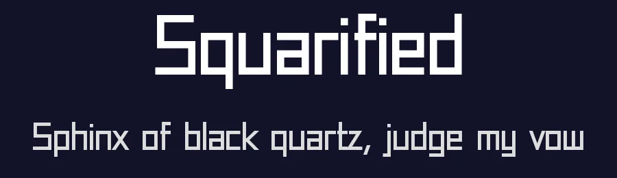 Squarified by Graphic Pie — Display Font — thumbnail 2