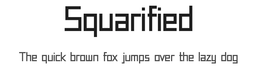 Squarified by Graphic Pie — Display Font