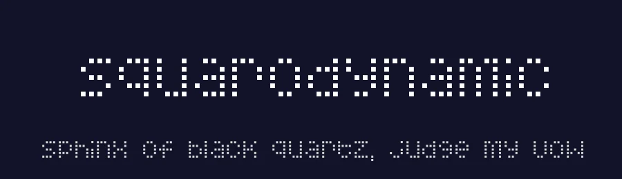 Squarodynamic by Fontalicious — Display Font — thumbnail 2