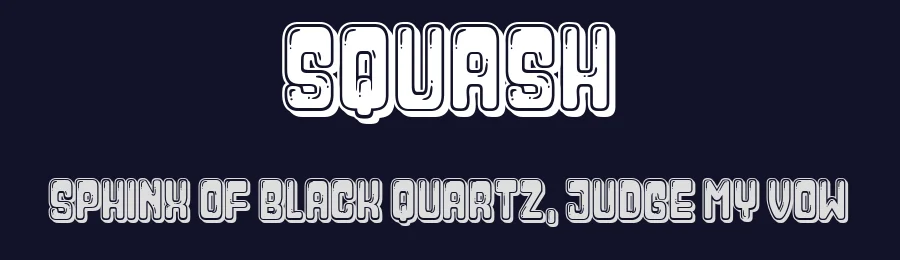 Squash by Vladimir Nikolic — Decorative Font — thumbnail 2