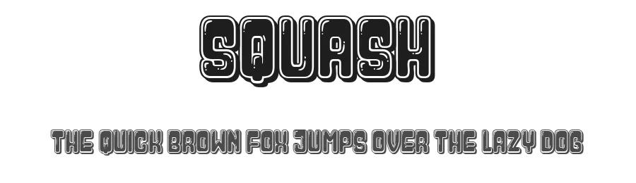 Squash by Vladimir Nikolic — Decorative Font