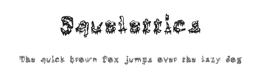 Squelettics by =spark_01= — Decorative Font