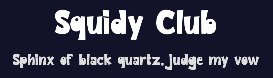 Squidy Club by RT Studio — Decorative Font — thumbnail 2