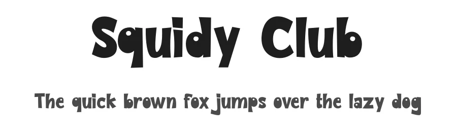 Squidy Club by RT Studio — Decorative Font