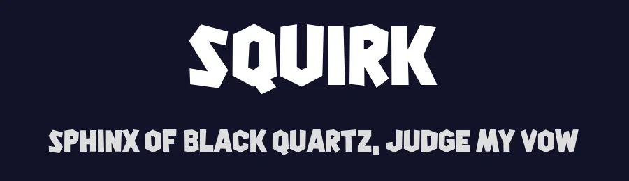Squirk by Chequered Ink — Decorative Font — thumbnail 2