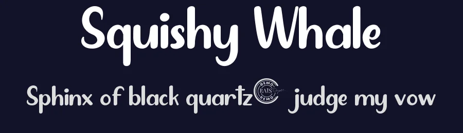 Squishy Whale by RaisProject — Decorative Font — thumbnail 2