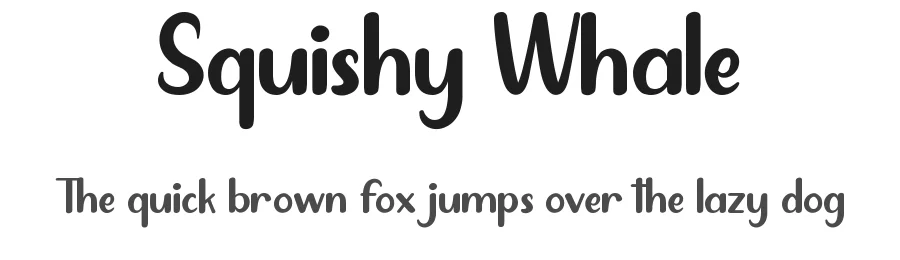 Squishy Whale by RaisProject — Decorative Font