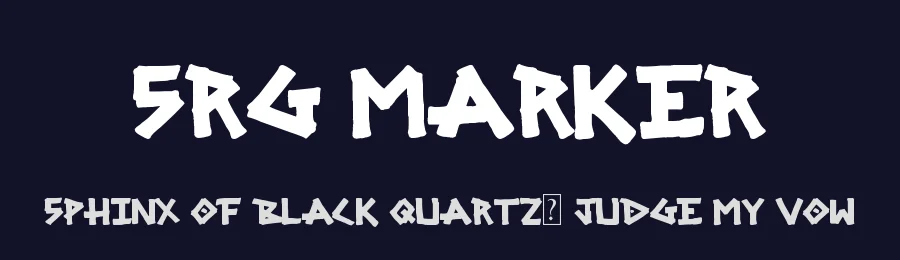 SRG Marker by srgworks — Decorative Font — thumbnail 2