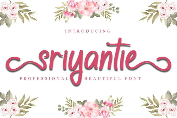 Sriyantie Font by FL Space — Script Handwritten Font