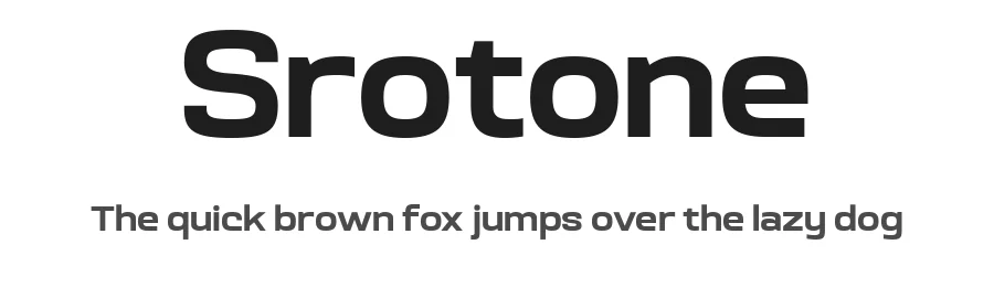 Srotone by Glyphminds Studios — Sans Serif Font
