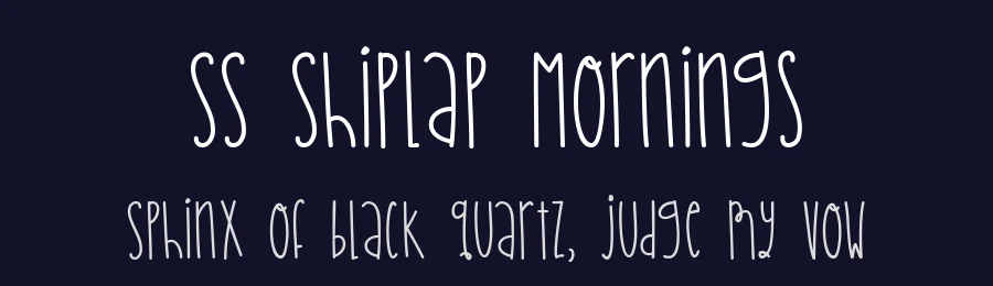 SS Shiplap Mornings by Sabrina Schleiger — Script Handwritten Font — thumbnail 2