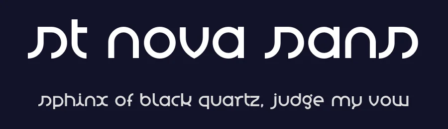 St Nova Sans by Francisco Martins — Display Font — thumbnail 2