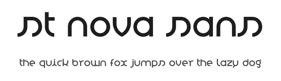 St Nova Sans by Francisco Martins — Display Font