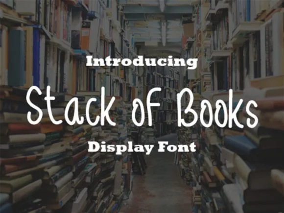 Stack of Books Font by scriptstrategy — Script Handwritten Font