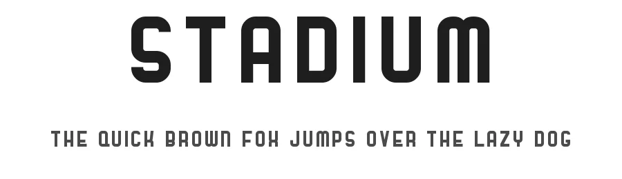 Stadium by Matthew Welch — Sans Serif Font