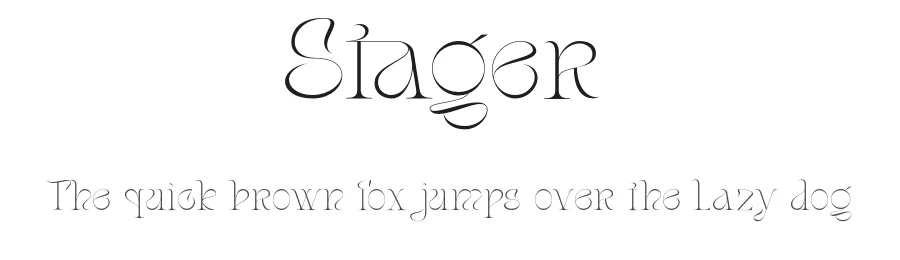 Stager by Dharmas Foundry — Decorative Font