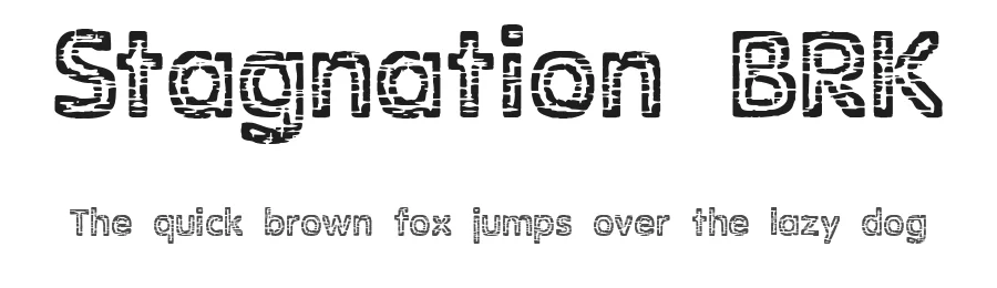 Stagnation BRK by Ænigma — Decorative Font