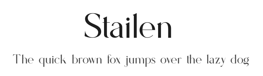 Stailen by Slide Shoot Type — Serif Font