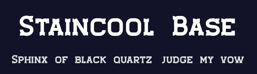 Staincool Base by ViactionType — Decorative Font — thumbnail 2