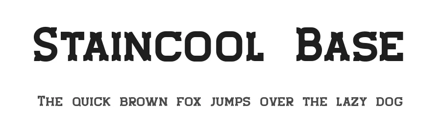 Staincool Base by ViactionType — Decorative Font