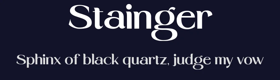 Stainger by Din Studio — Sans Serif Font — thumbnail 2