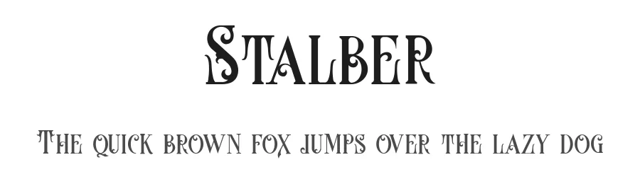 Stalber by Danu Setyaji Nugroho β Decorative Font