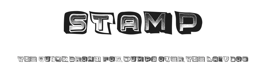Stamp by Vladimir Nikolic — Decorative Font
