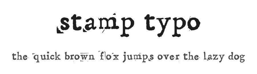 Stamp Typo by Mylène Vielzeuf — Decorative Font