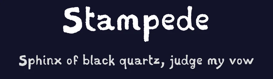 Stampede by FontPanda — Decorative Font — thumbnail 2