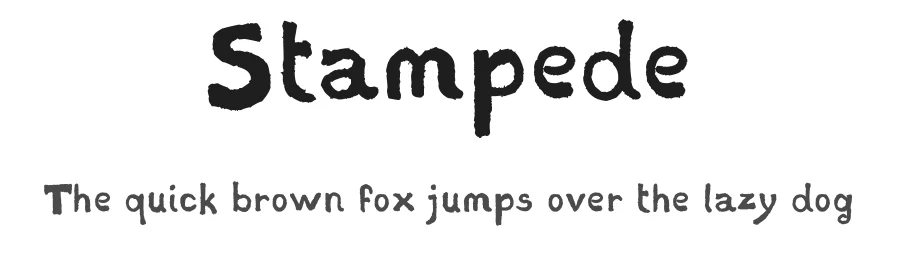 Stampede by FontPanda β Decorative Font