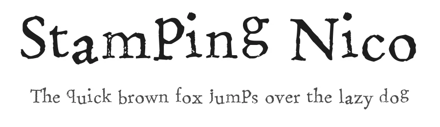 Stamping Nico by FontPanda — Decorative Font