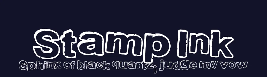 Stamp Ink by Xerographer Fonts — Decorative Font — thumbnail 2