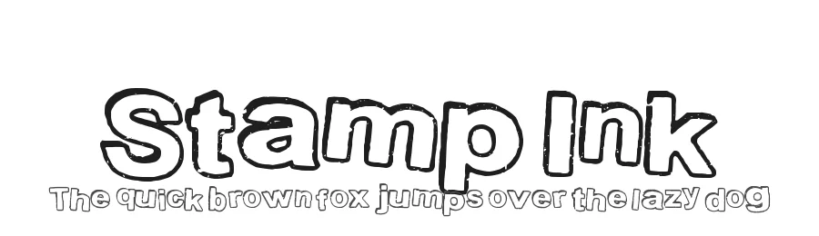 Stamp Ink by Xerographer Fonts — Decorative Font