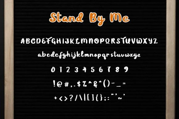 Stand by Me Font by shiddiq.art — Script Handwritten Font — thumbnail 2