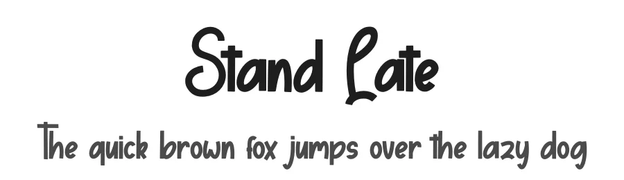 Stand Late by Skiiller Studio — Decorative Font