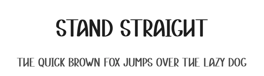 Stand Straight