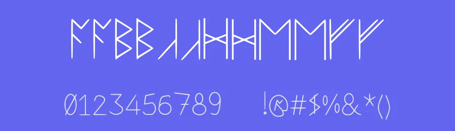 Standard Celtic Rune Extended by Hale Hill — Dingbats Font — thumbnail 3