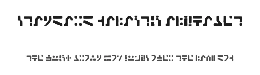 Standard Galactic Alphabet by twts — Dingbats Font