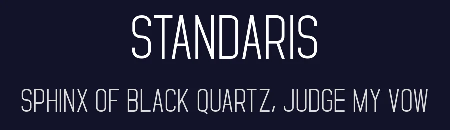 Standaris by Robin Campistron — Sans Serif Font — thumbnail 2