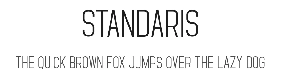 Standaris by Robin Campistron — Sans Serif Font